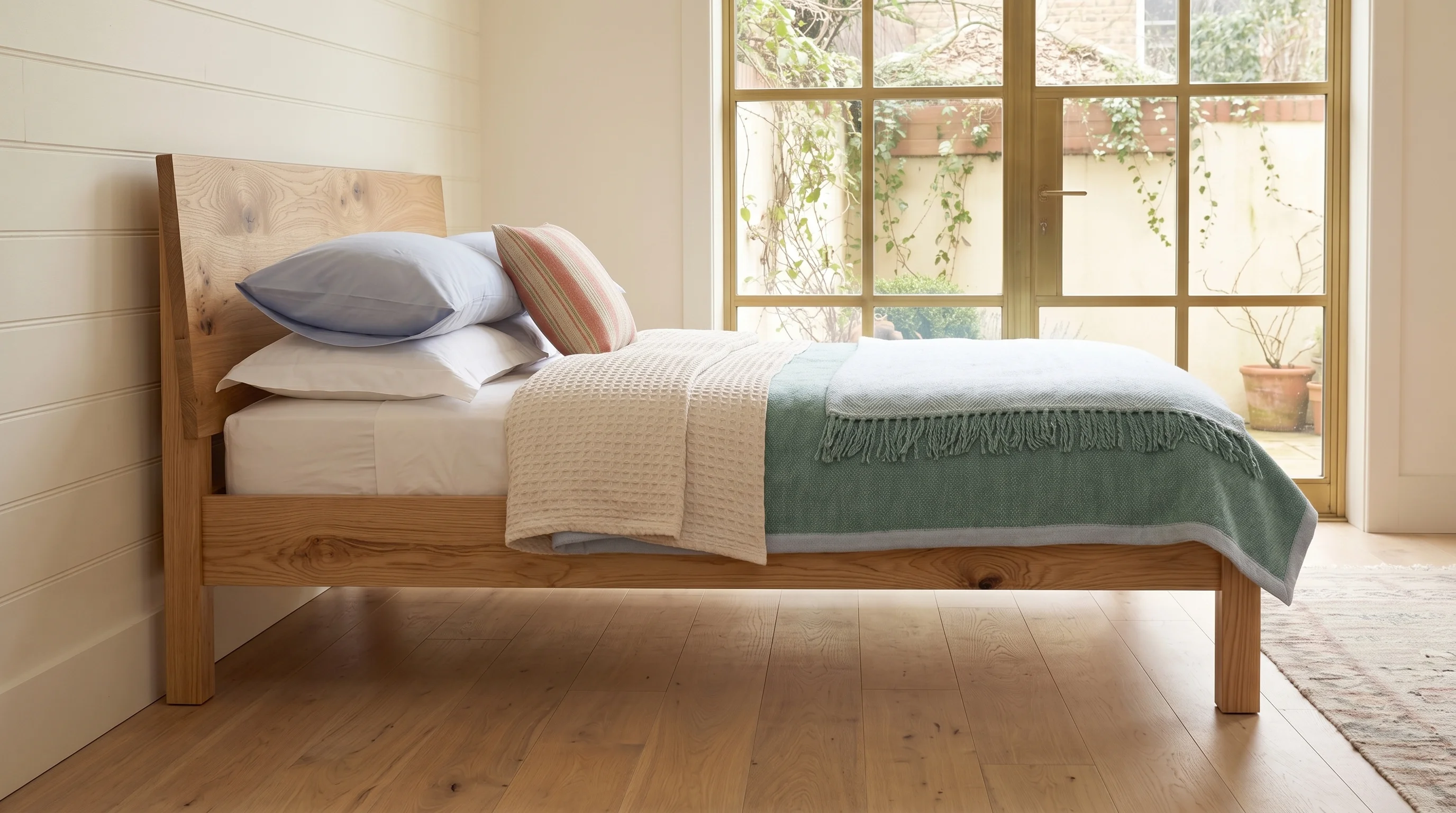 The Derwent bed, side view