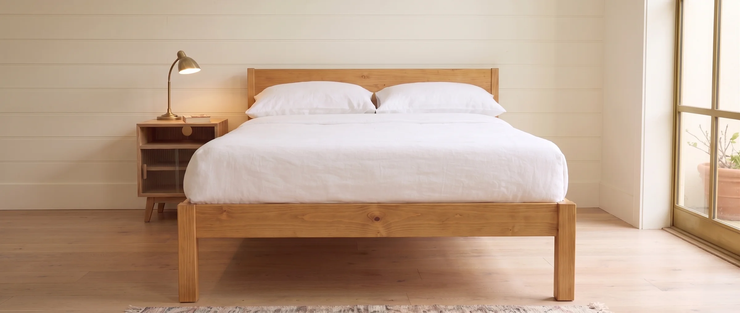 The Hauxley bed, front view