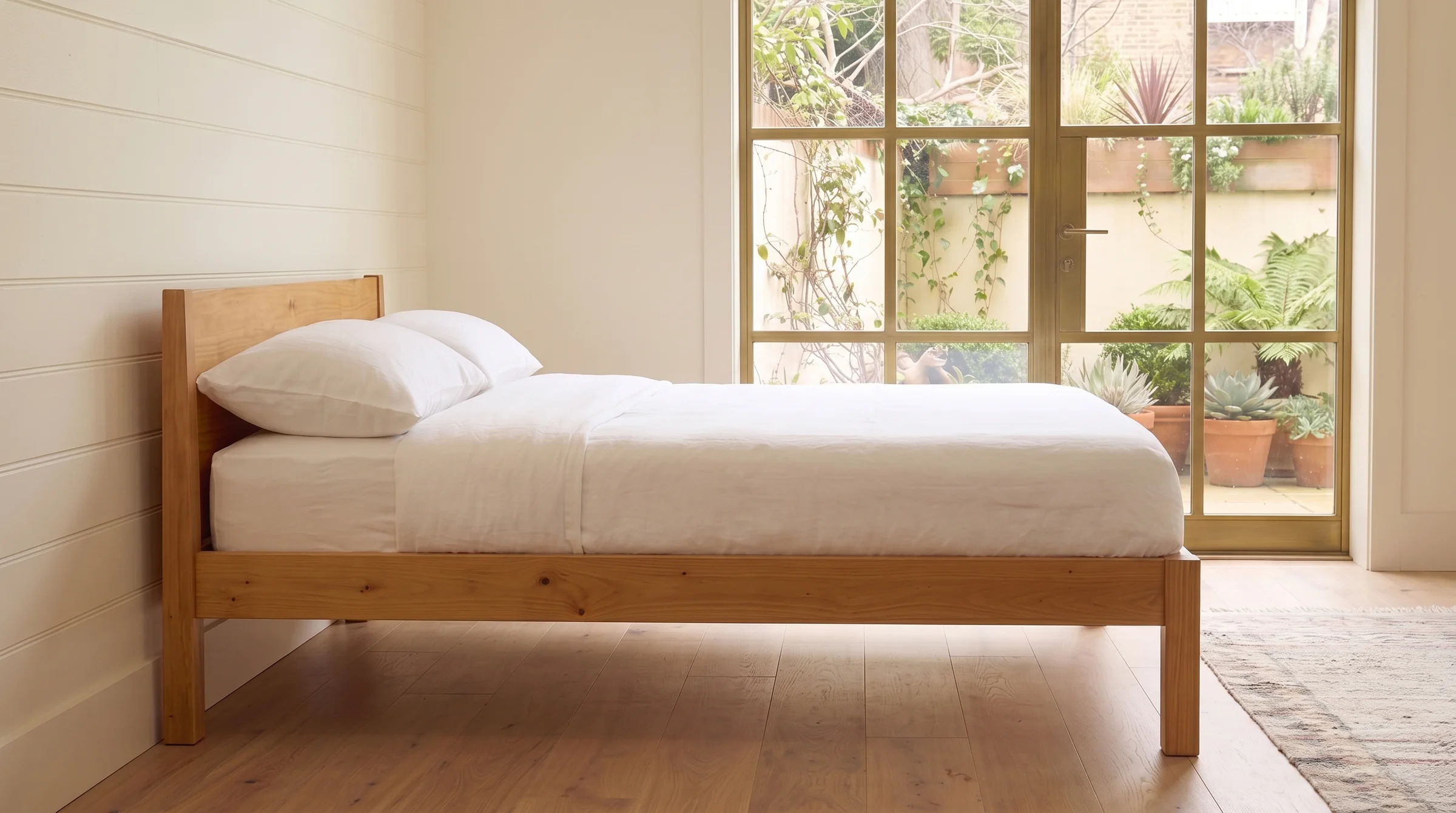 The Hauxley bed, side view